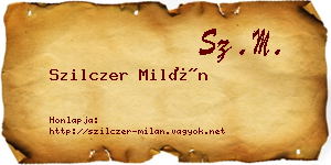 Szilczer Milán névjegykártya